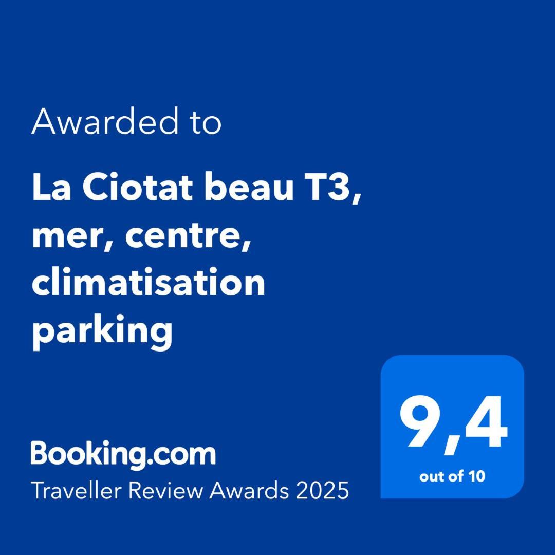 La Ciotat Beau T3, Mer, Centre, Climatisation, Parking Prive Gratuit Buitenkant foto